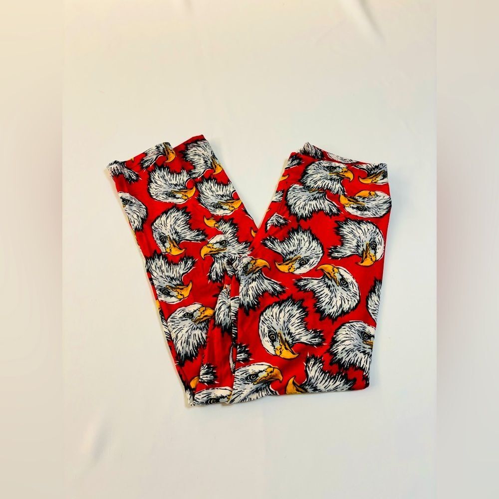 LuLaRoe Leggings Bald Eagle EUC